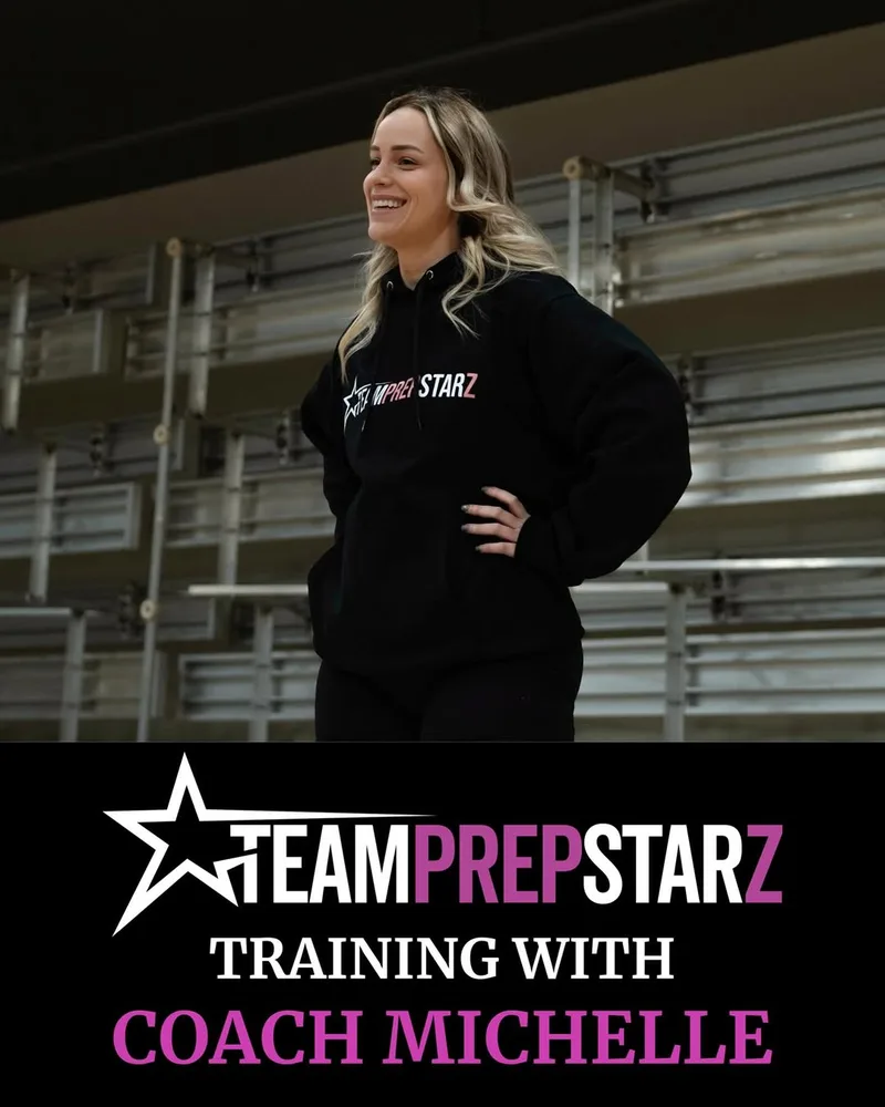 Coach Michelle, athletic and dryland performance trainer at Team Prep Starz